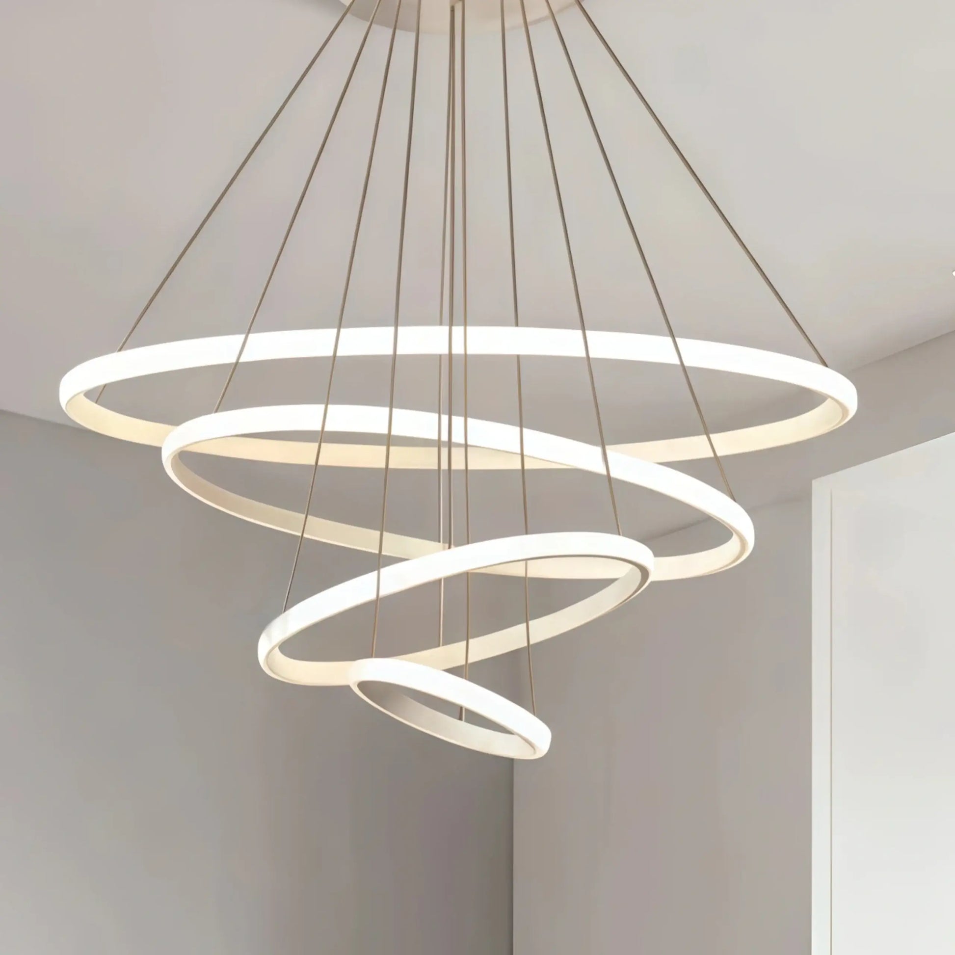 Velora Modern Metal Ring Pendant Light –  Fixture for Living