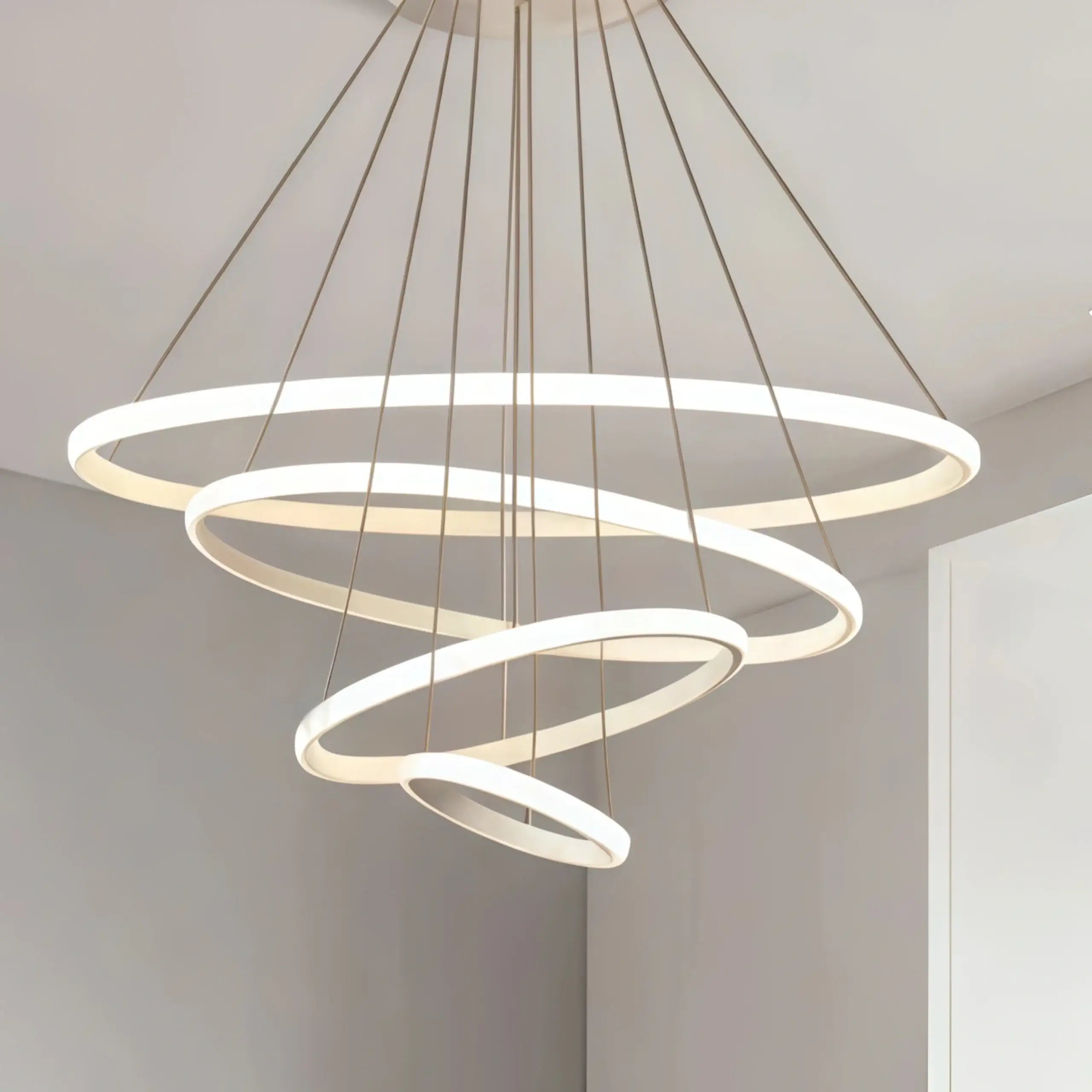 Velora Modern Metal Ring Pendant Light –  Fixture for Living