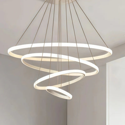 Velora Modern Metal Ring Pendant Light –  Fixture for Living