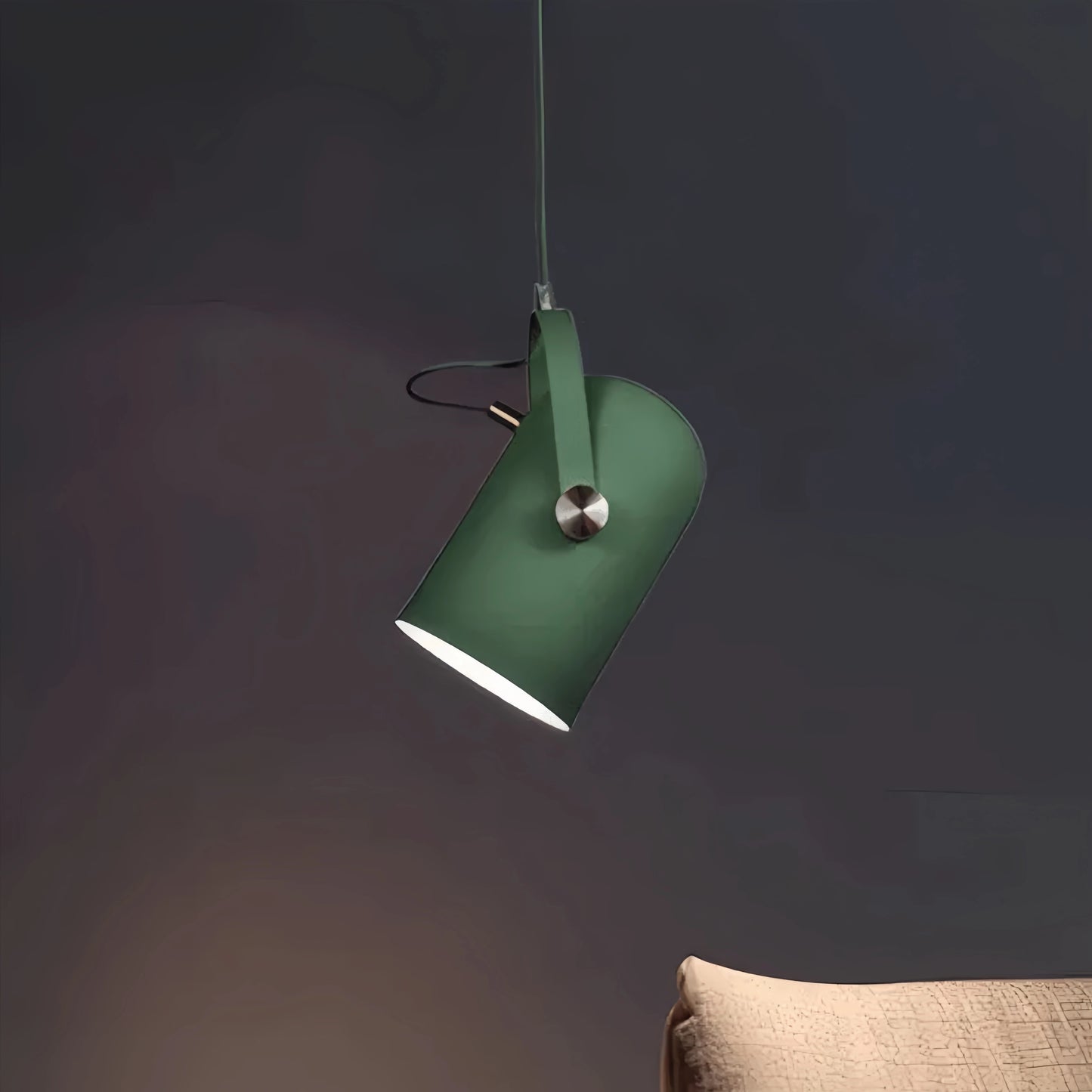 Morandia Modern Pendant Light – Angle-Adjustable Metal Fixture for Bedroom