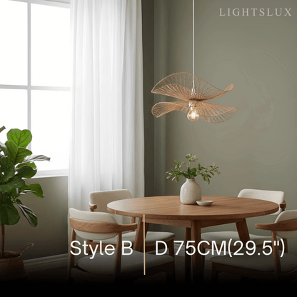 Bamburo Natural Rattan Pendant Light