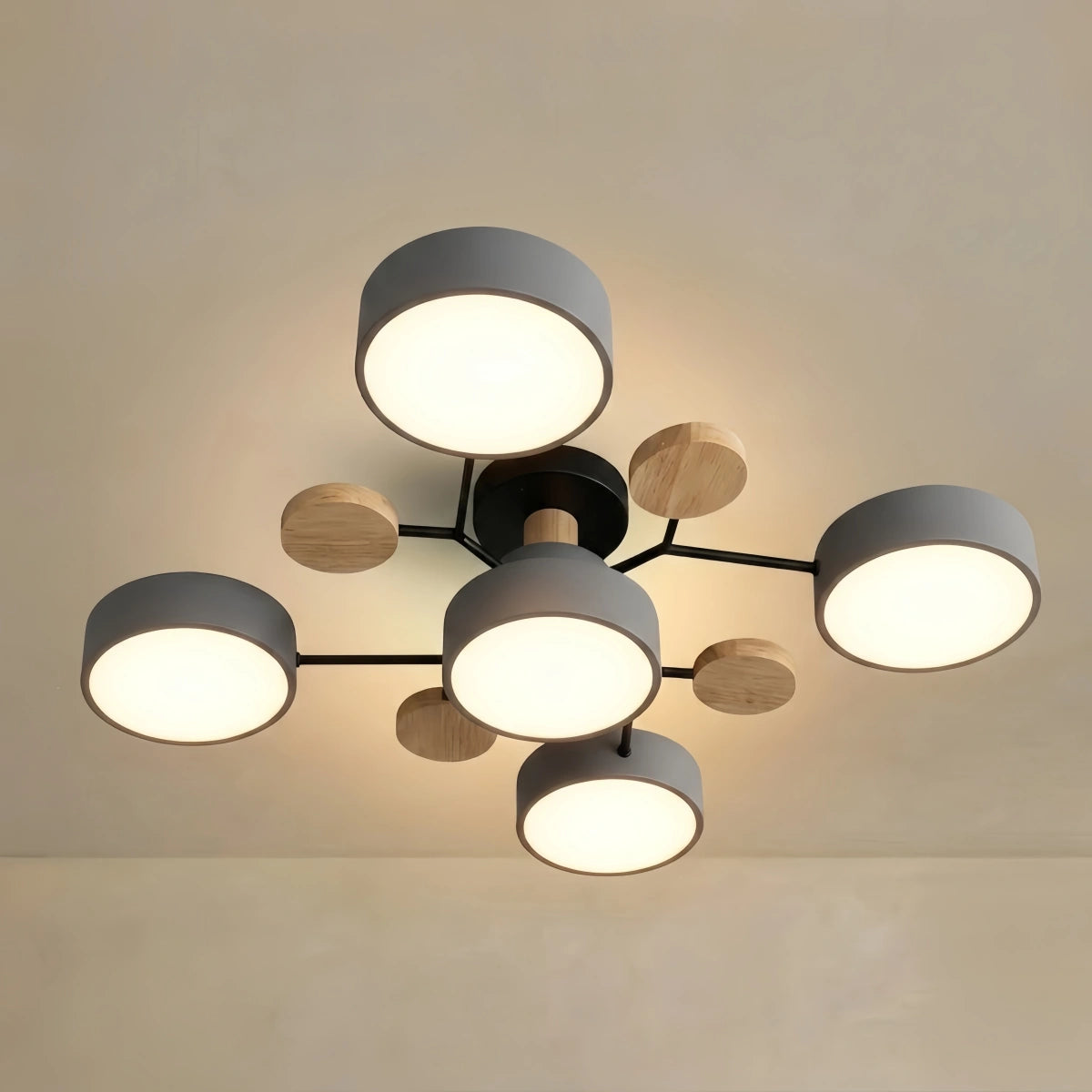 Arcato Modern Round Metal Ceiling Light 