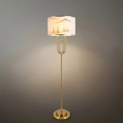 Table Lamp - Metal Frame with Fabric 