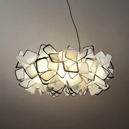 Lunara Art Deco Modern Multicolor Decorative Flower Acrylic Pendant Light