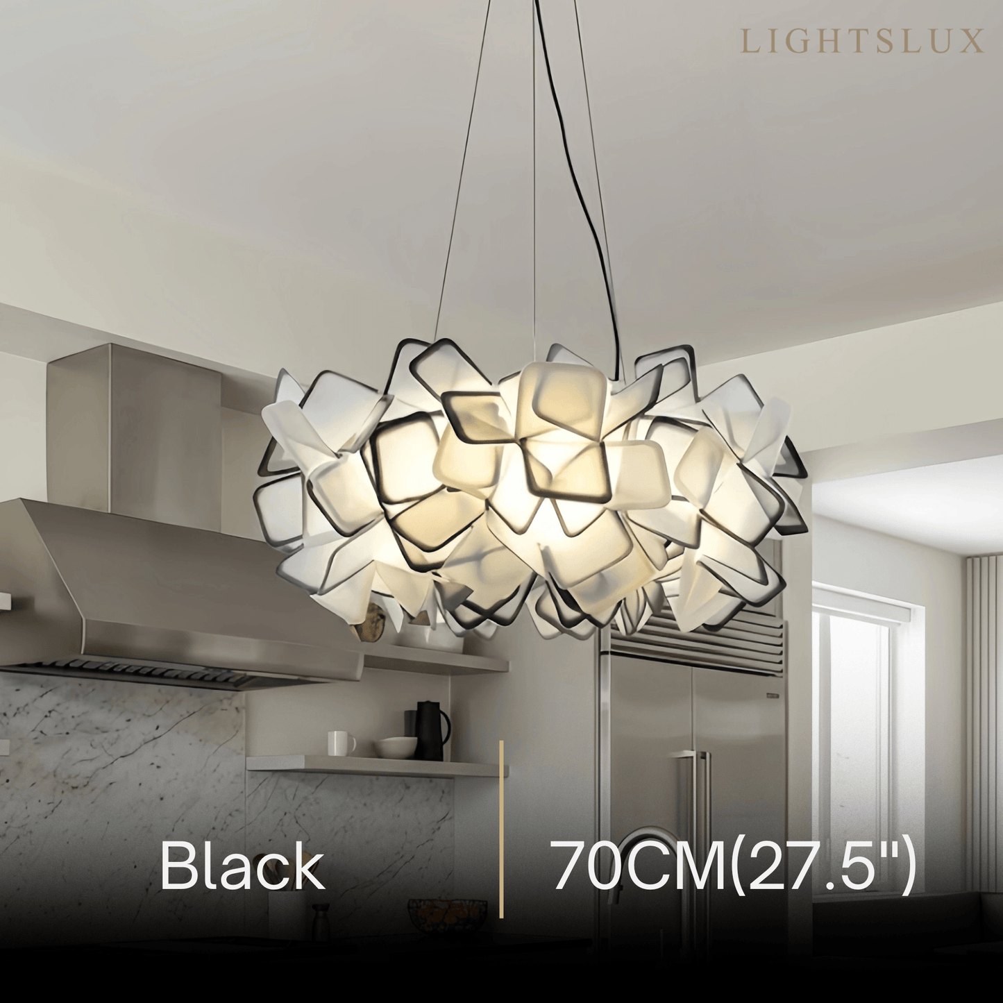 Lunara Art Deco Modern Multicolor Lunara Art Deco Modern Multicolor Decorative Flower Acrylic Pendant Light