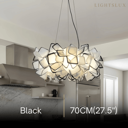 Lunara Art Deco Modern Multicolor Lunara Art Deco Modern Multicolor Decorative Flower Acrylic Pendant Light