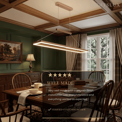 Excelis Luxury Rectangular Pendant Light