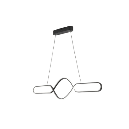 Pendant_Light_Black_Metal_Silica_Gel_Cross_Linear