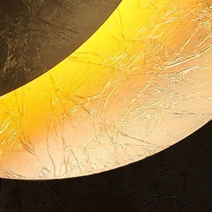 Lunara Nordic Moon LED Wall Lamp – Metal Gold/Red Copper for Bedroom