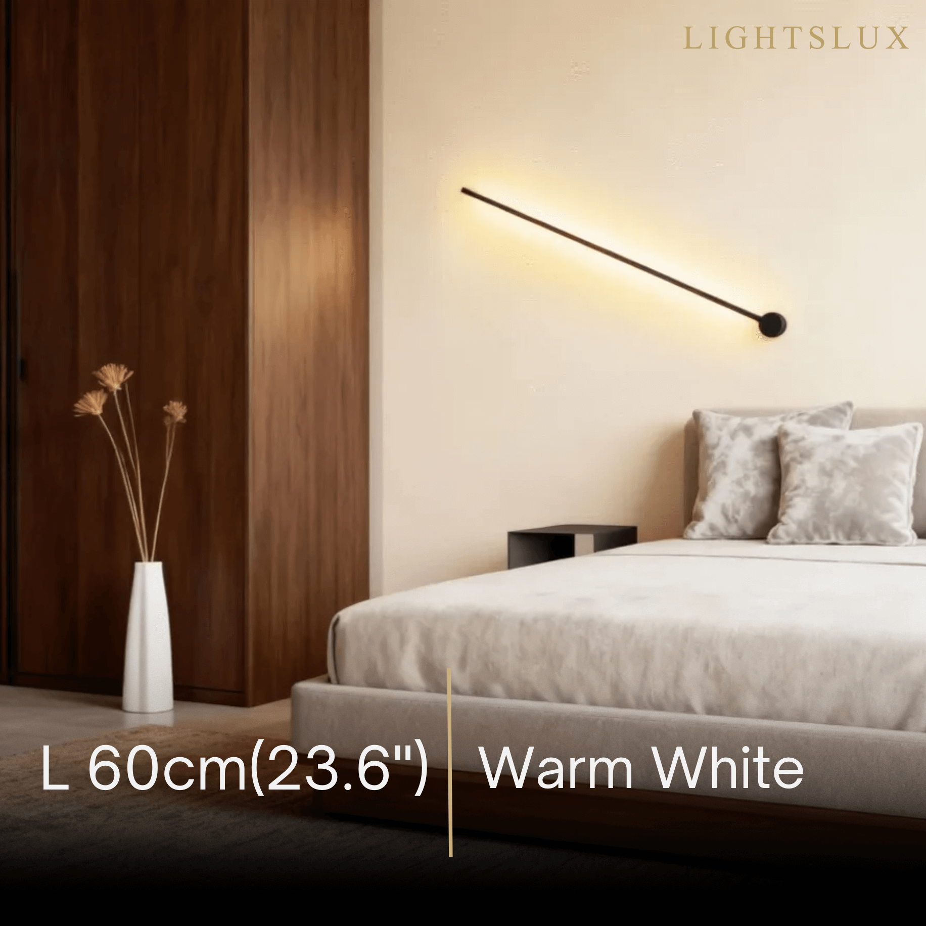 Arcato Minimalist LED Wall Lamp- Linear Light for Bedroom