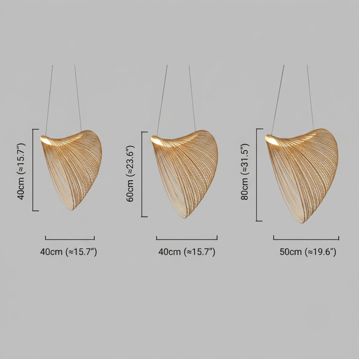 Zenno Art Deco Pendant Light - Irregular Wooden Design for Dining Room