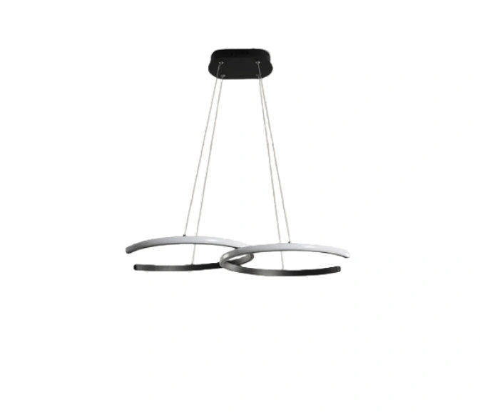  Pendant Light – Metal & Silica Gel Ring Dining Room