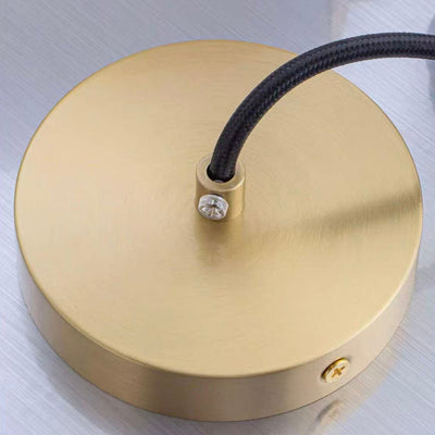 Alba Modern Minimalist Alabaster Pendant Light — Brass Fittings for Living Room