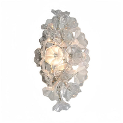 Velora Modern Branch Chandelier – Silver Copper Glass Flower for Living Room / Bedroom