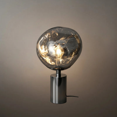 Stellar Modern Table Lamp — Metal Chrome/Gold/Red for Living Room