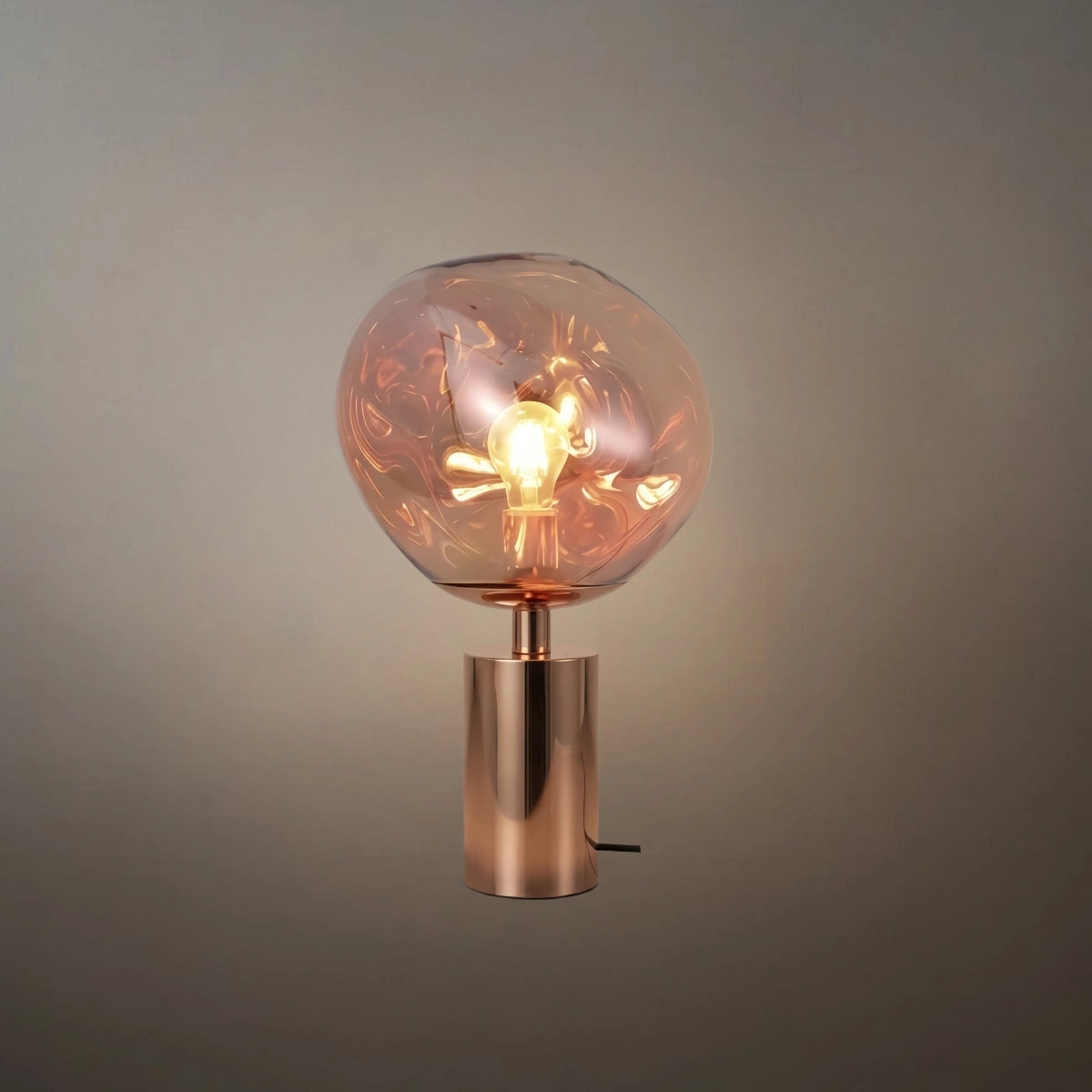 Stellar Modern Table Lamp — Metal Chrome/Gold/Red for Living Room