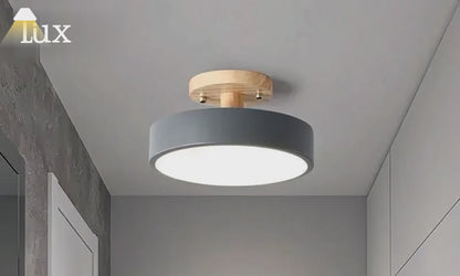 Morandia Morandi Style Ceiling Light - White/Pink/Green Wood & Acrylic for Bedroom