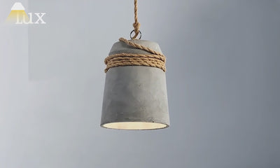 Irondale Industrial Grey Cement Pendant Light