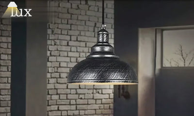 Irondale Industrial Metal Pendant Light - Copper Dome Design for Dining Room