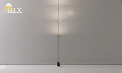 Arcato Minimalist Pendant Lamp -- Iron & Marble with Adjustable Height in Black/Gold for Living Room Bedroom