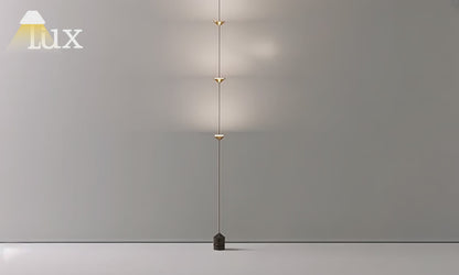 Arcato Minimalist Pendant Lamp -- Iron & Marble with Adjustable Height in Black/Gold for Living Room Bedroom