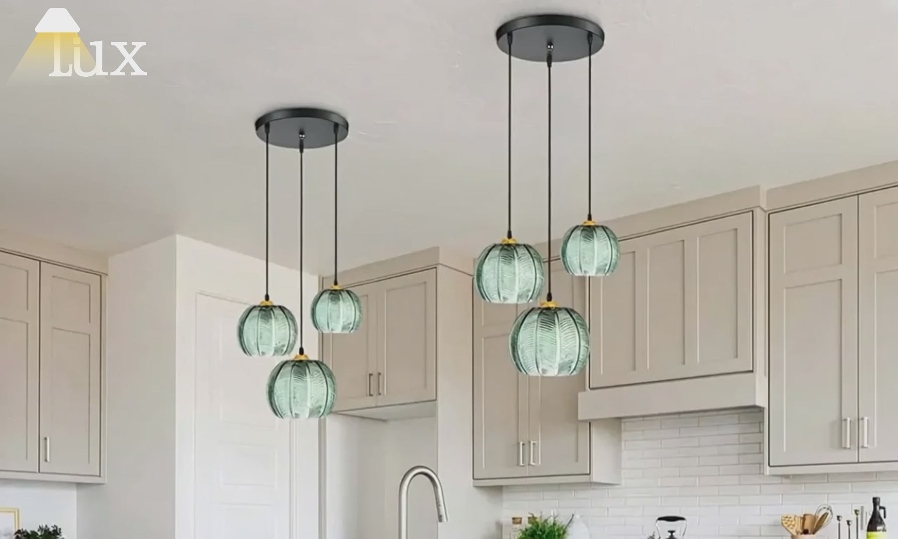 Vetro Modern Decorative Pendant Light - Glass/Metal for Living Room