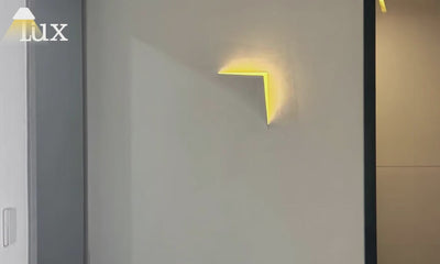 Arcato Art Deco Recessed Wall Lamp – White Metal Light for Living Room