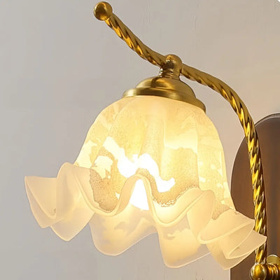 Lunara Mid-Century Glass Wall Lamp -- Glass for Bedroom Living Room